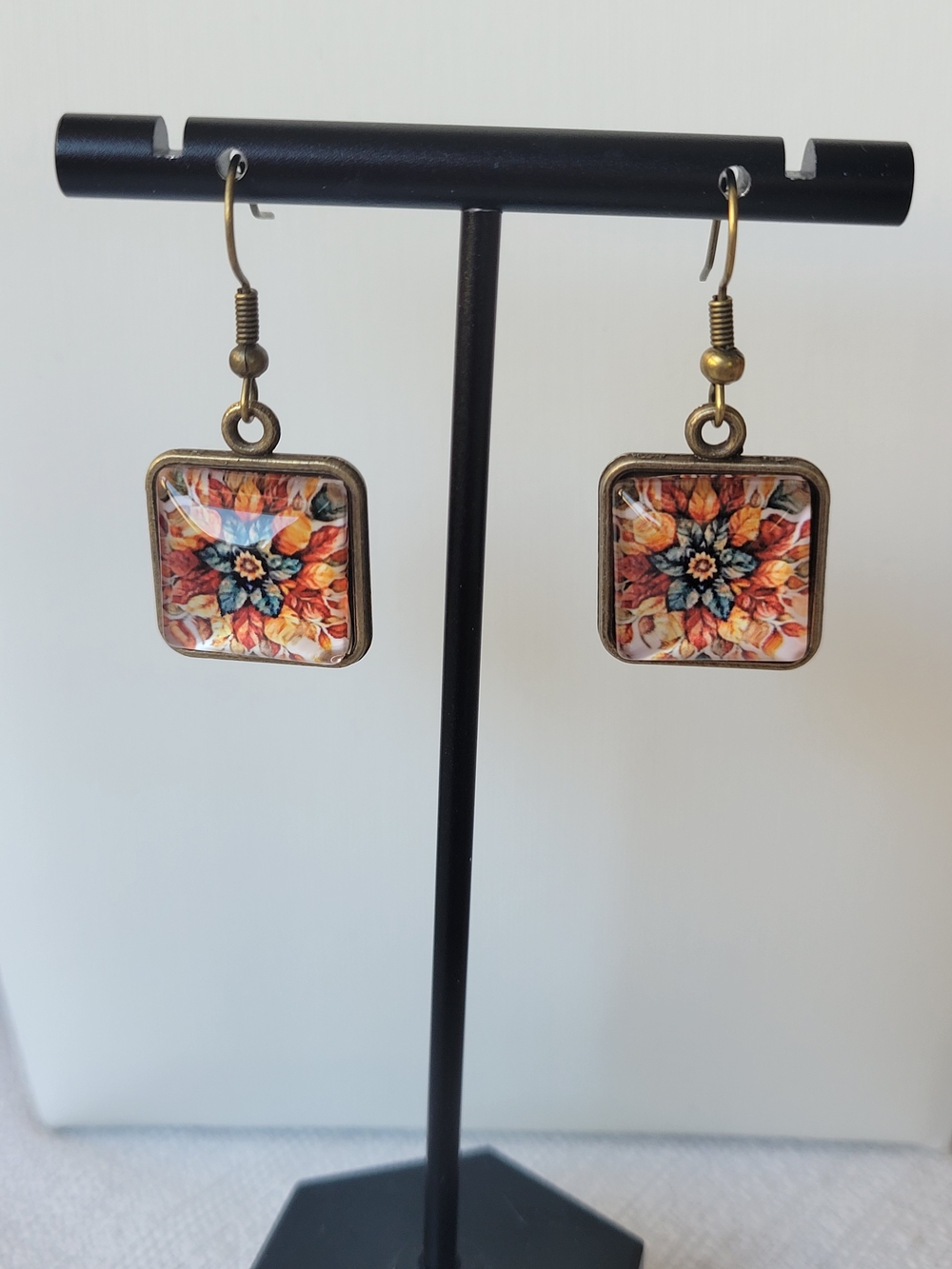 5/$25💎 Boho Floral Square Dangle Earrings